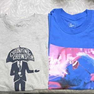 Counting Crows Gray And Papi Juancho Graphic Tees